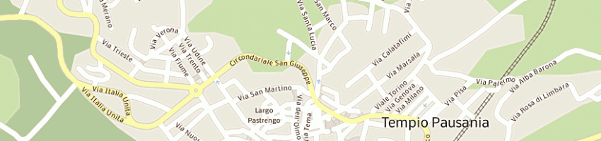 Mappa della impresa elettrodomus di romano gavina maria romana a TEMPIO PAUSANIA