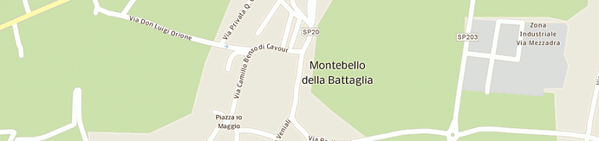 Mappa della impresa sirianni francesco a MONTEBELLO DELLA BATTAGLIA