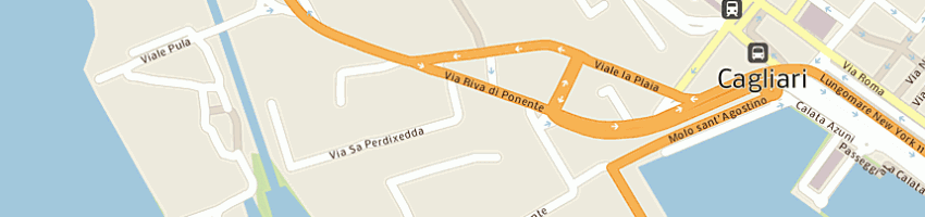 Mappa della impresa autofficina costa alberto e c snc a CAGLIARI
