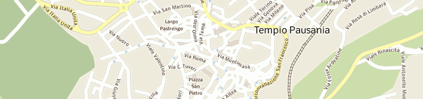 Mappa della impresa bazzu paolo a TEMPIO PAUSANIA