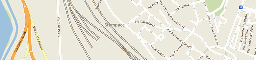 Mappa della impresa emporio del tessuto a CAGLIARI