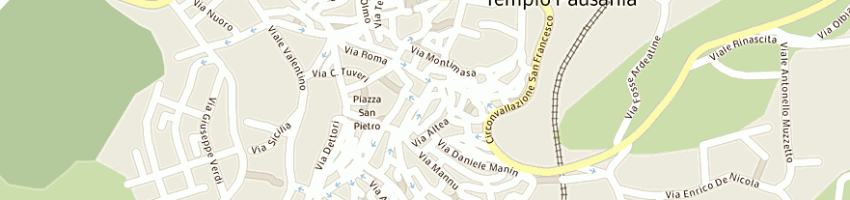 Mappa della impresa municipio a TEMPIO PAUSANIA
