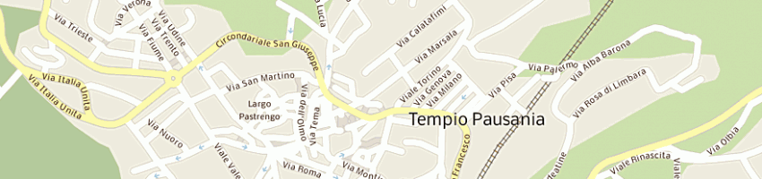 Mappa della impresa ganau francesco a TEMPIO PAUSANIA