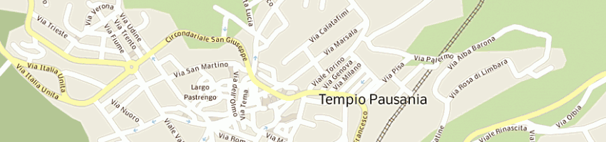 Mappa della impresa barone maria rosa a TEMPIO PAUSANIA