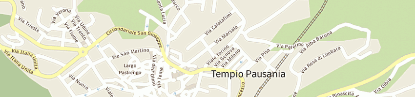 Mappa della impresa panlux di salvatore panu a TEMPIO PAUSANIA