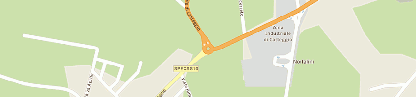 Mappa della impresa farmacia romano dr giovanni a MONTEBELLO DELLA BATTAGLIA