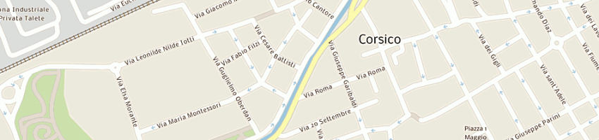 Mappa della impresa corsico vetro srl a CORSICO