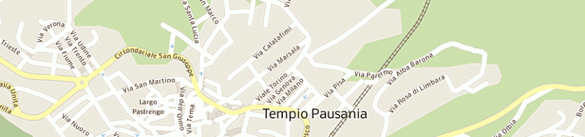 Mappa della impresa tempio gas (snc) a TEMPIO PAUSANIA