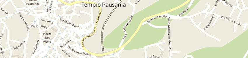 Mappa della impresa lusso salvatore a TEMPIO PAUSANIA