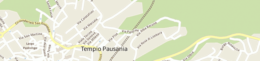 Mappa della impresa ledda impianti di giacomo e salvatore ledda snc a TEMPIO PAUSANIA