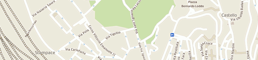 Mappa della impresa serigrafia duesselle di pani corrado a CAGLIARI