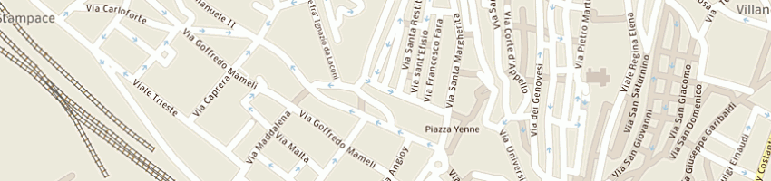 Mappa della impresa lavanderia sanna snc di maria carmen paderi e maria luisa pillitt a CAGLIARI