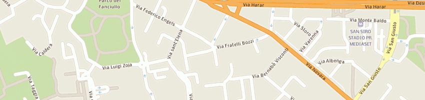 Mappa della impresa comer srl a MILANO