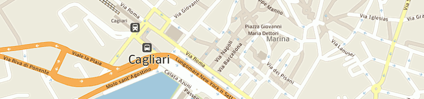 Mappa della impresa de riso calzature di de riso alfonso a CAGLIARI