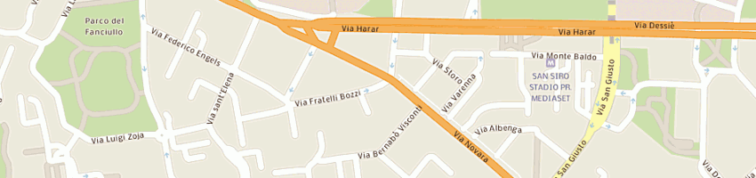 Mappa della impresa ottica arcieri (snc) a MILANO