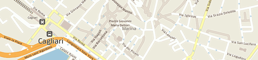 Mappa della impresa scuole pubbliche medie g manno a CAGLIARI