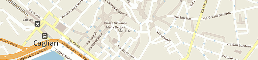 Mappa della impresa palazzo d'inverno a CAGLIARI