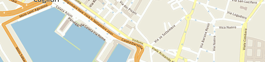 Mappa della impresa trattoria gennargentu di cannas silvana e c sas a CAGLIARI