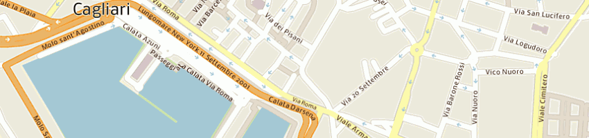 Mappa della impresa francia gino a CAGLIARI