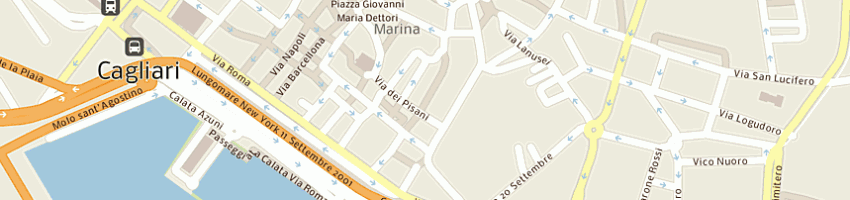 Mappa della impresa osa soc coop arl a CAGLIARI