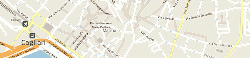 Mappa della impresa antichita' il cherubino di mura claudia a CAGLIARI