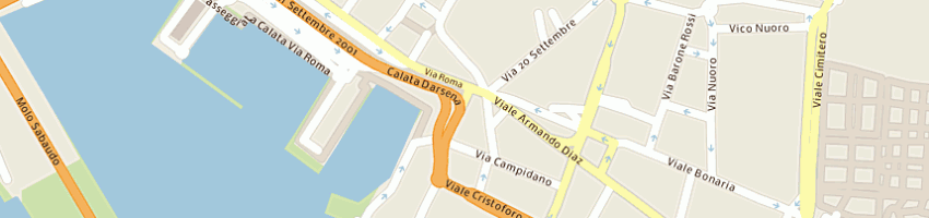 Mappa della impresa capitaneria di porto della navigazione a CAGLIARI