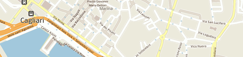 Mappa della impresa hotel regina margherita a CAGLIARI