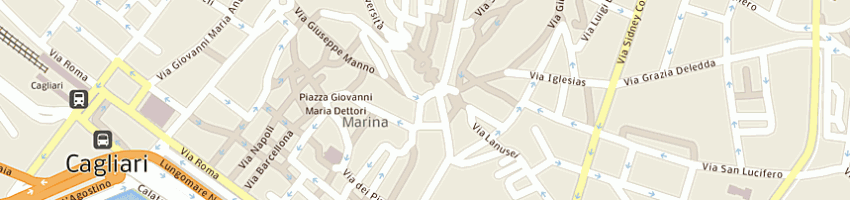 Mappa della impresa libreria tiziano srl a CAGLIARI