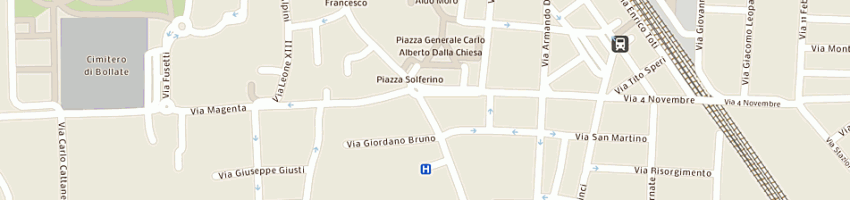Mappa della impresa biagini valfredo a MILANO