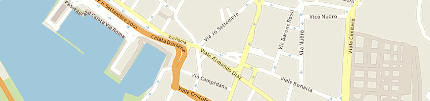 Mappa della impresa la genovese gomme (spa) a CAGLIARI