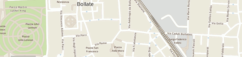 Mappa della impresa l'atelier wonderful di vendramini marika a BOLLATE