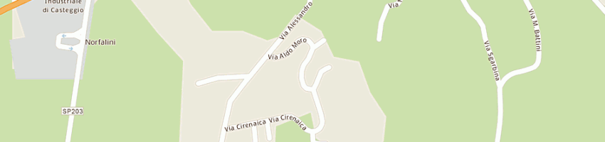 Mappa della impresa massoni emiliano a CASTEGGIO