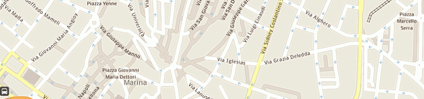 Mappa della impresa castangia 1850 a CAGLIARI