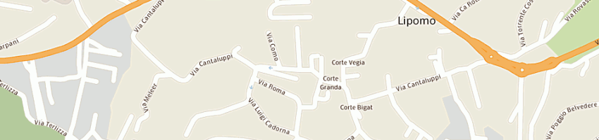 Mappa della impresa tessitura veronelli e c (snc) a LIPOMO