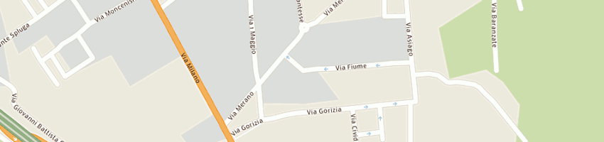 Mappa della impresa omr telequadri sas a BARANZATE