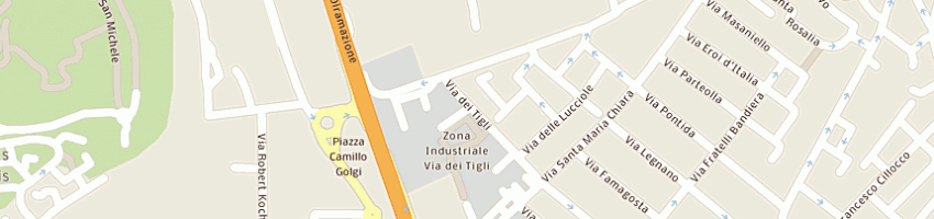 Mappa della impresa acetificio spiga srl a CAGLIARI