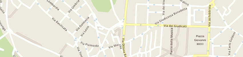 Mappa della impresa toti e c di ciaccia snc a CAGLIARI