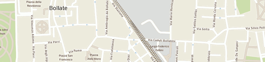 Mappa della impresa ferrovie nord milano esercizio (spa) a BOLLATE