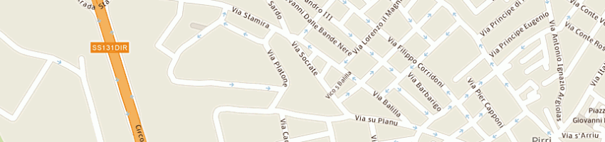 Mappa della impresa monni giuseppe a CAGLIARI