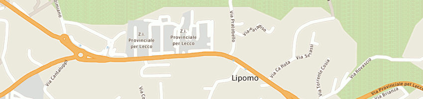 Mappa della impresa manzoni giuseppe a LIPOMO