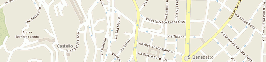 Mappa della impresa farmacia severino dr gabriele a CAGLIARI