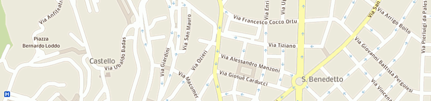 Mappa della impresa tappezzeria marongiu adriano di monica marongiu a CAGLIARI