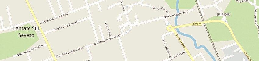 Mappa della impresa studio m associato di molinari c e a a LENTATE SUL SEVESO