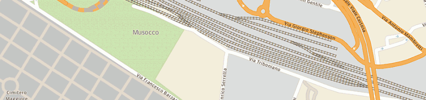 Mappa della impresa basilico alberto a MILANO