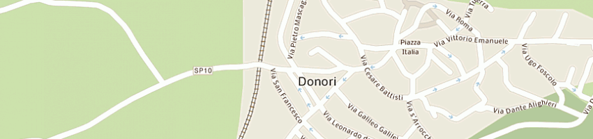 Mappa della impresa csc servizi commerciali dei flli corona snc a DONORI 