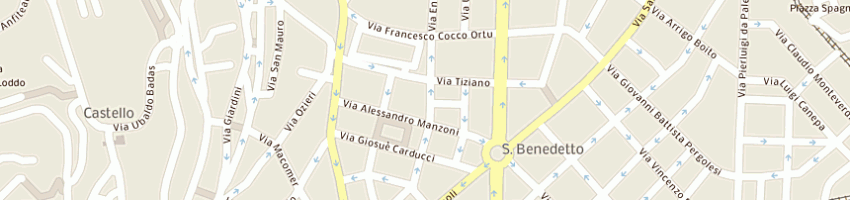 Mappa della impresa crisafulli donatella fiori e piante srl a CAGLIARI