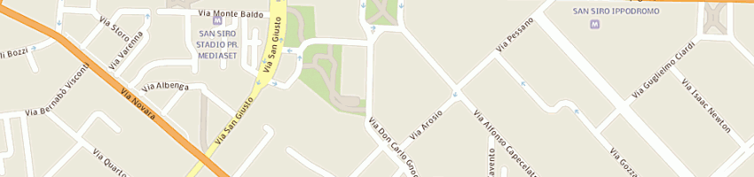 Mappa della impresa meko di giorgio menon e c sas a MILANO