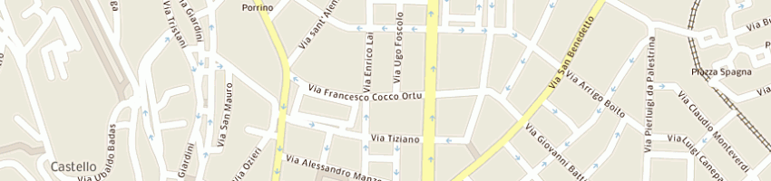 Mappa della impresa sisl srl a CAGLIARI