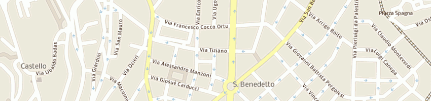 Mappa della impresa libreria tiziano srl a CAGLIARI