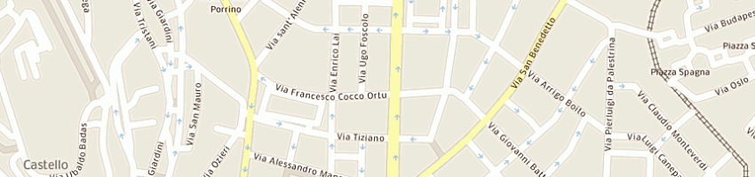 Mappa della impresa pani salvatore e c snc a CAGLIARI